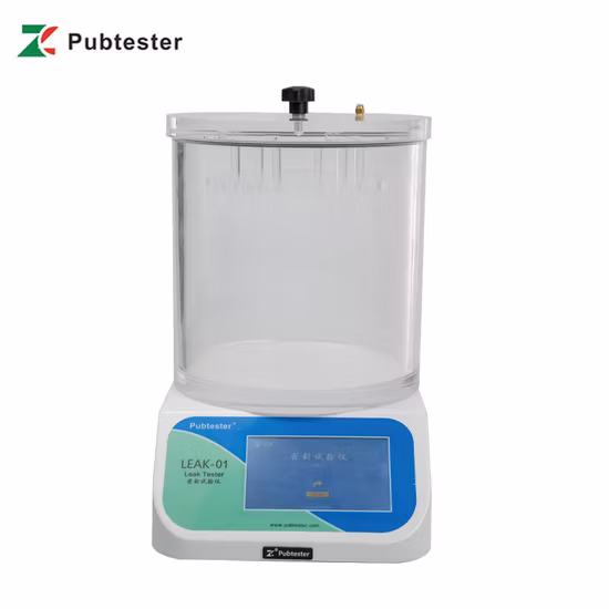 Testeur de fuite de bulles sur les tests d'emballage de dispositifs médicaux